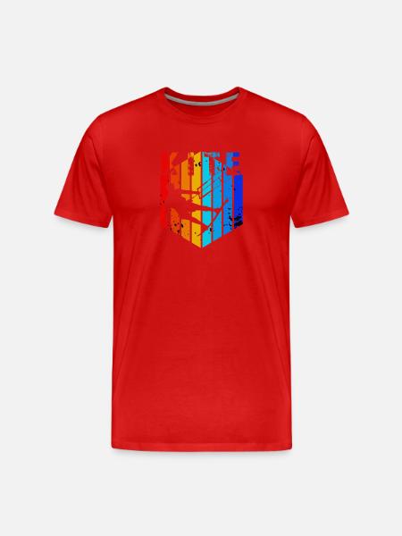 Kite - Männer Premium Bio T-Shirt - Rot