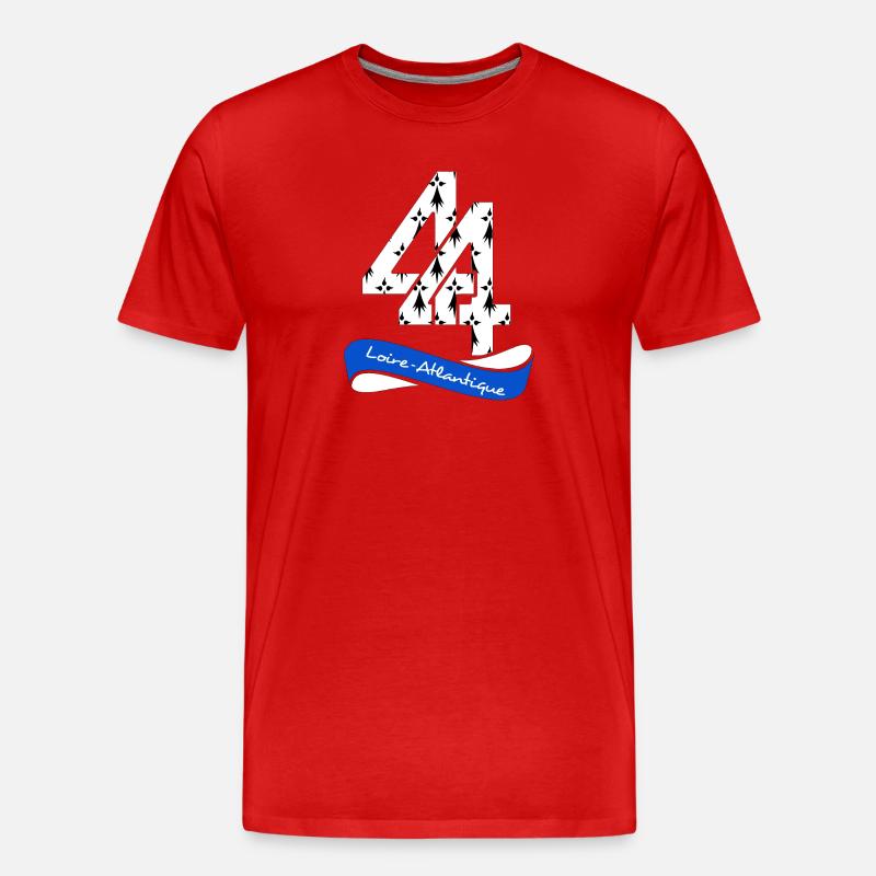 Loire Atlantique - Männer Premium Bio T-Shirt - Rot