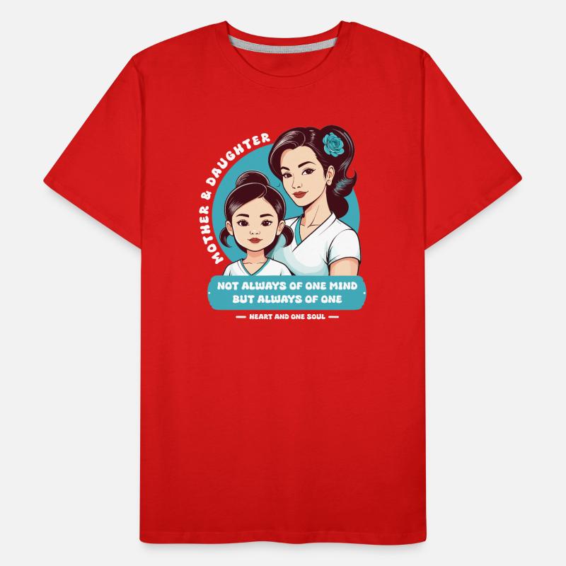 Mutter und Tochter Männer Premium Bio T-Shirt