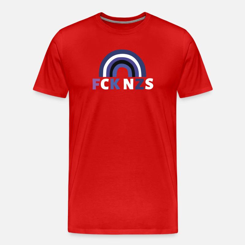 FCK NZS - Männer Premium Bio T-Shirt - Rot