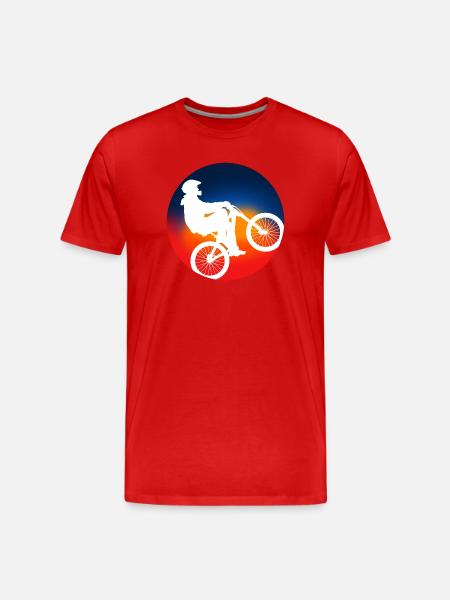 Bike Addict Spray - Men's Premium Organic T-Shirt - red
