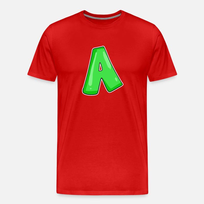 point A Point initial - T-shirt bio Premium Homme - rouge