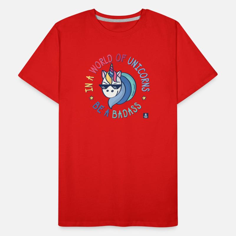 Badass unicorn Men's Premium Organic T-Shirt