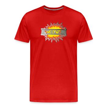 Lebe schnell - Männer Premium Bio T-Shirt - Rot - Vorne - Damien (186cm)
