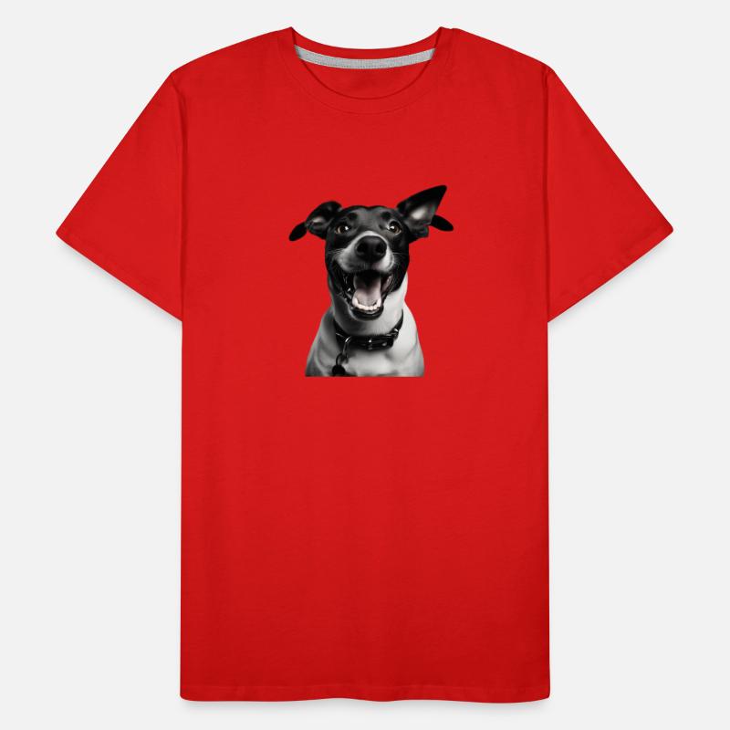 Portrait de chiot joueur T-shirt bio Premium Homme