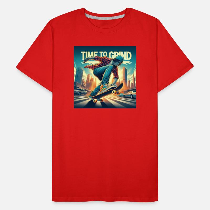 time to grind Männer Premium Bio T-Shirt