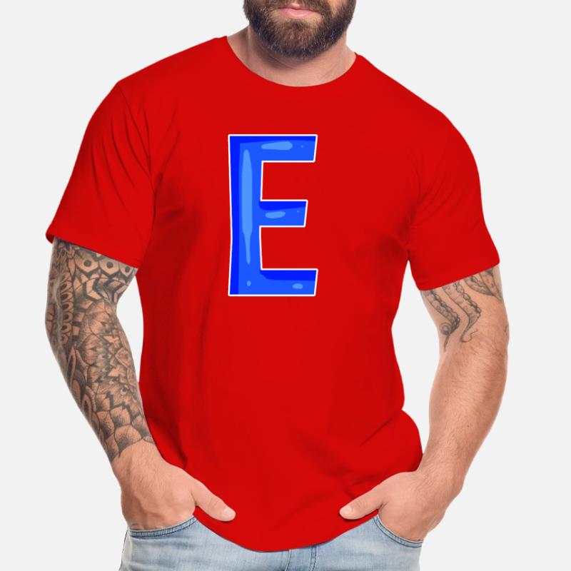 Buchstabe E - Anfangsbuchstabe E Männer Premium Bio T-Shirt