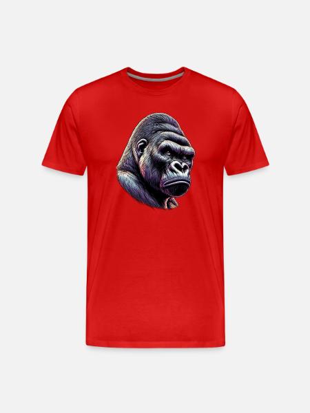 Gorille - T-shirt bio Premium Homme - rouge