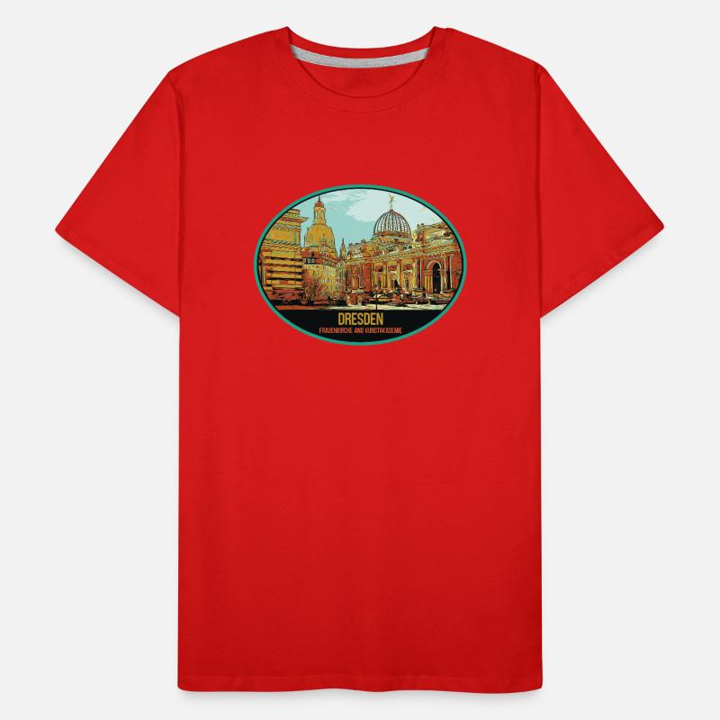 Historic Dresden: Captivating central charm Men's Premium Organic T-Shirt