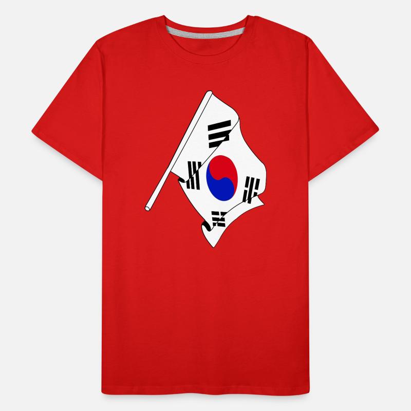 Drapeau de la Corée du Sud T-shirt bio Premium Homme