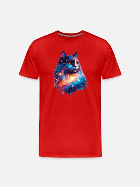 Chat - T-shirt bio Premium Homme - rouge