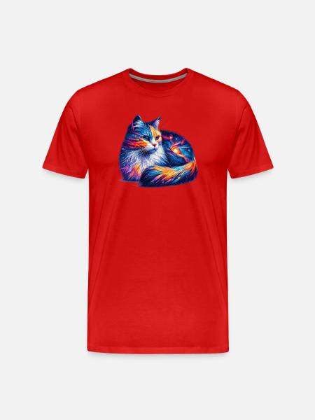 Chat - T-shirt bio Premium Homme - rouge