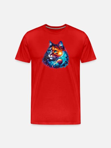 Chat - T-shirt bio Premium Homme - rouge