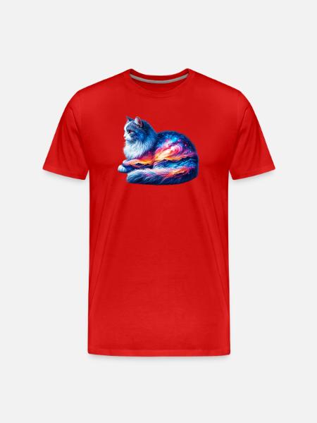 Chat - T-shirt bio Premium Homme - rouge