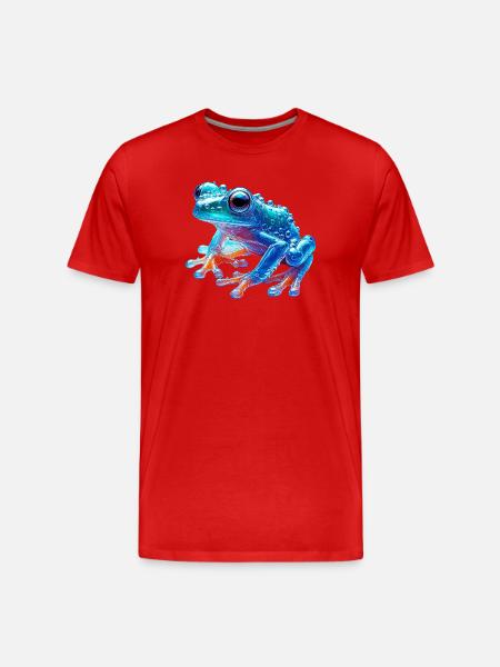 Frosch - Männer Premium Bio T-Shirt - Rot