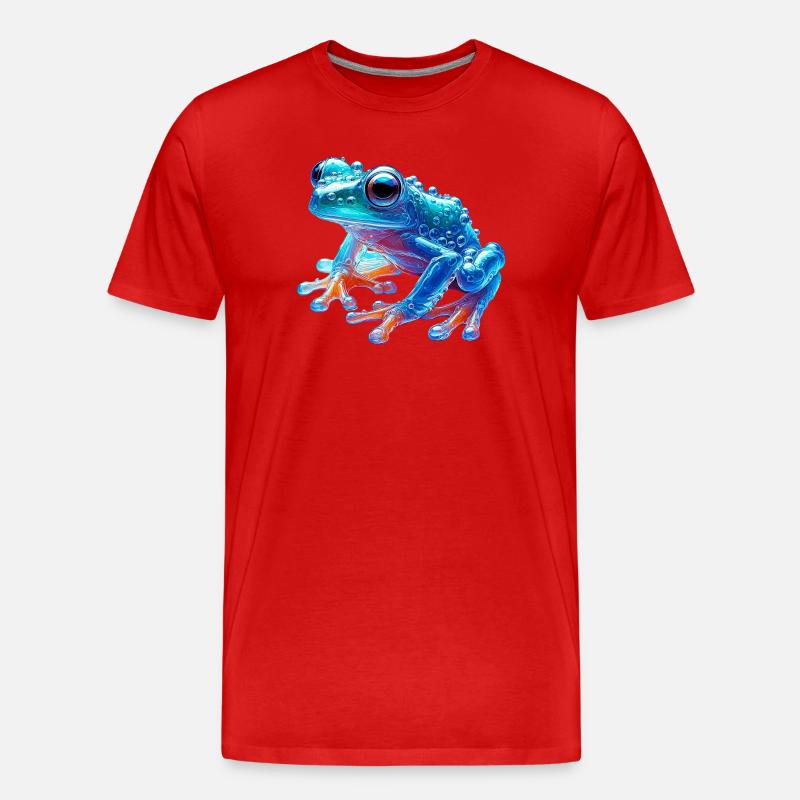 Frosch - Männer Premium Bio T-Shirt - Rot