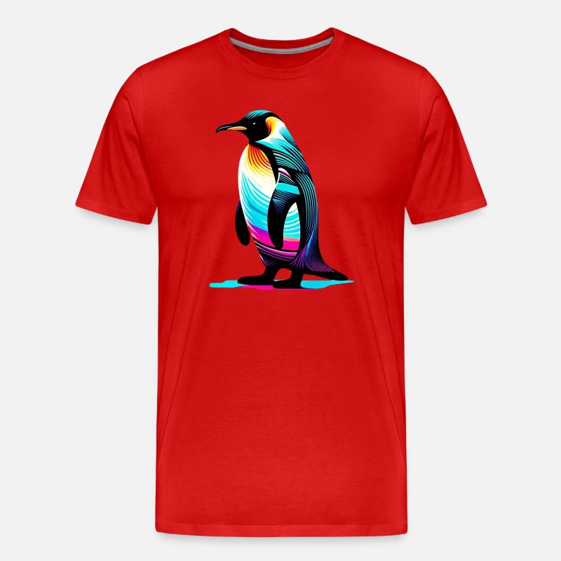 Pingouin - T-shirt bio Premium Homme - rouge