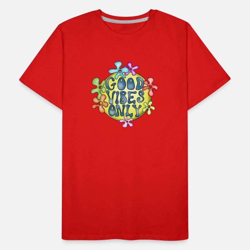 Hippie Love Peace Design Men's Premium Organic T-Shirt
