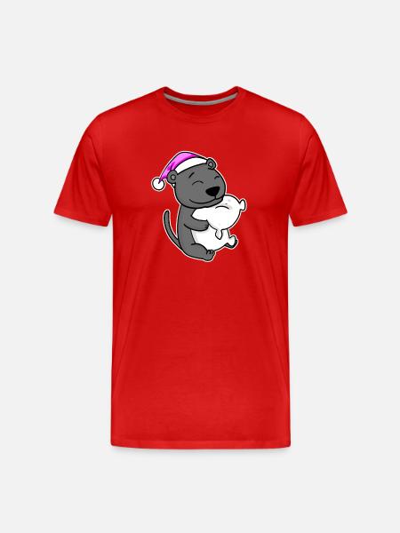 Tired Sleeping In Sleeping Pink - Men's Premium Organic T-Shirt - red