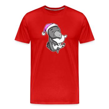 Crow Tired Sleeping Sleeping Girl - Men's Premium Organic T-Shirt - red - Front - Damien (186cm)