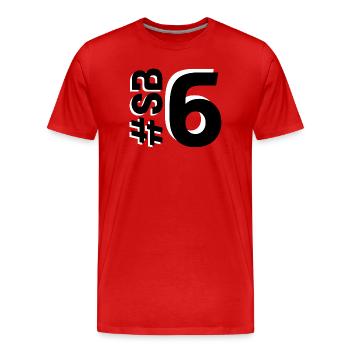 SB6-KARTON - Männer Premium Bio T-Shirt - Rot - Vorne - Damien (186cm)