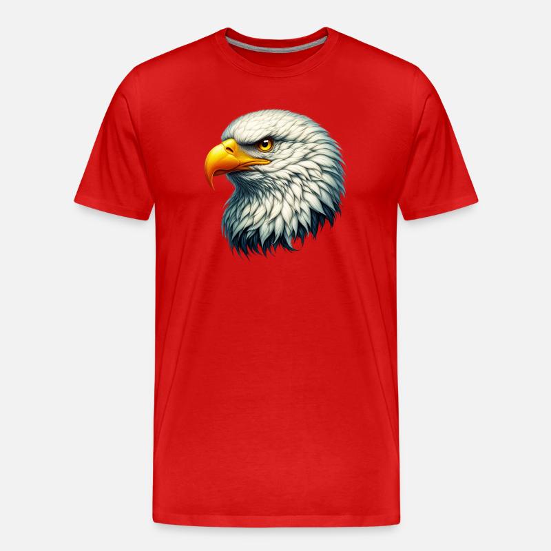 Adler - Männer Premium Bio T-Shirt - Rot
