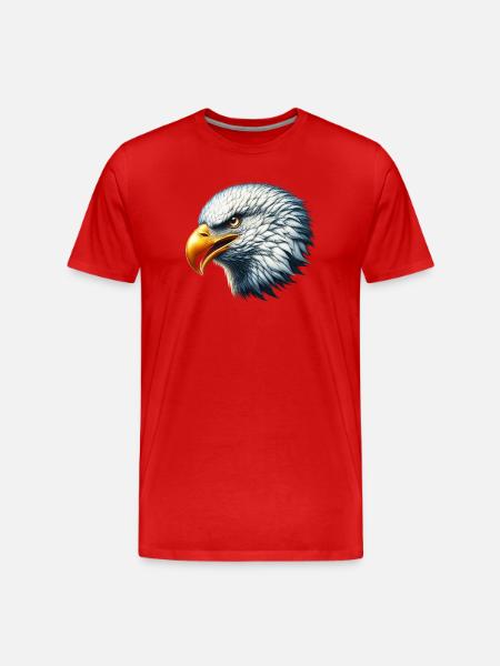Eagle - Men's Premium Organic T-Shirt - red