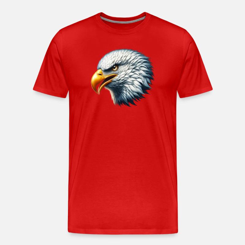 Adler - Männer Premium Bio T-Shirt - Rot
