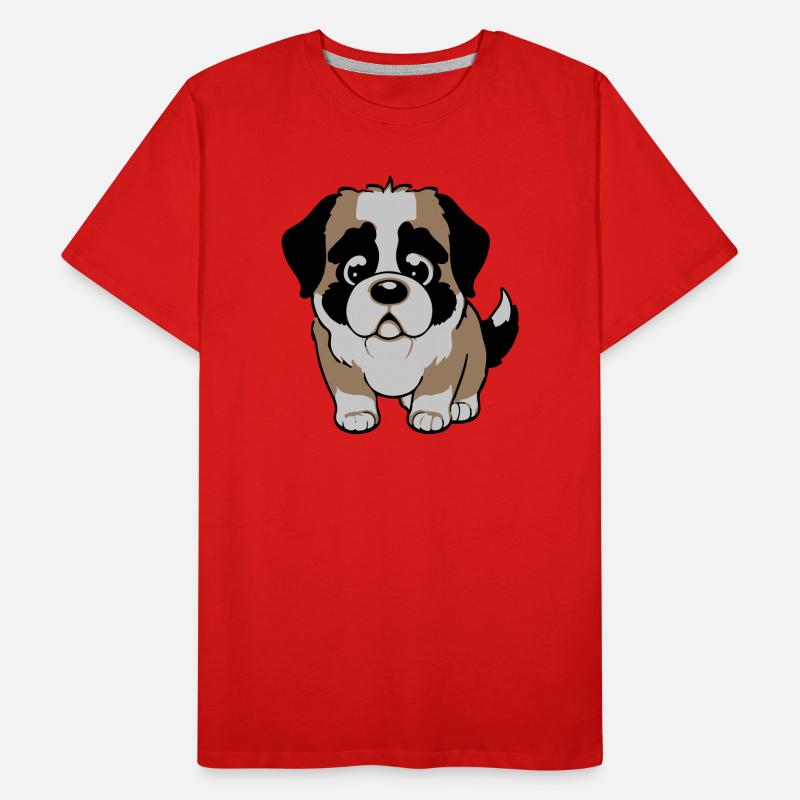 Chien Saint-Bernard T-shirt bio Premium Homme