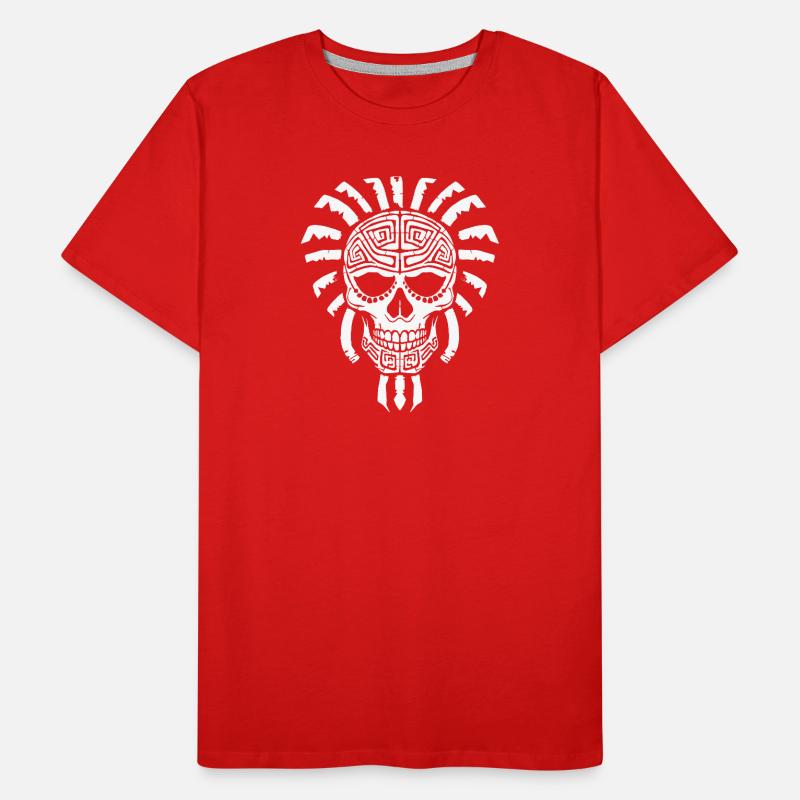 Mayan Skull Men's Premium Organic T-Shirt