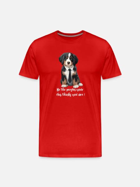 Bouvier bernois - T-shirt bio Premium Homme - rouge