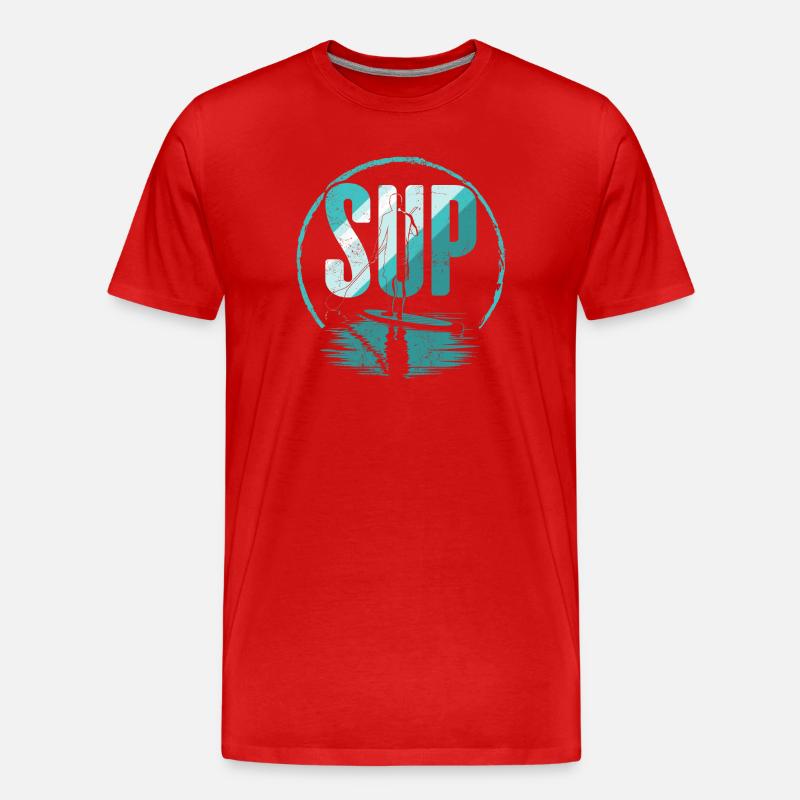 SCHLÜRFEN - Männer Premium Bio T-Shirt - Rot