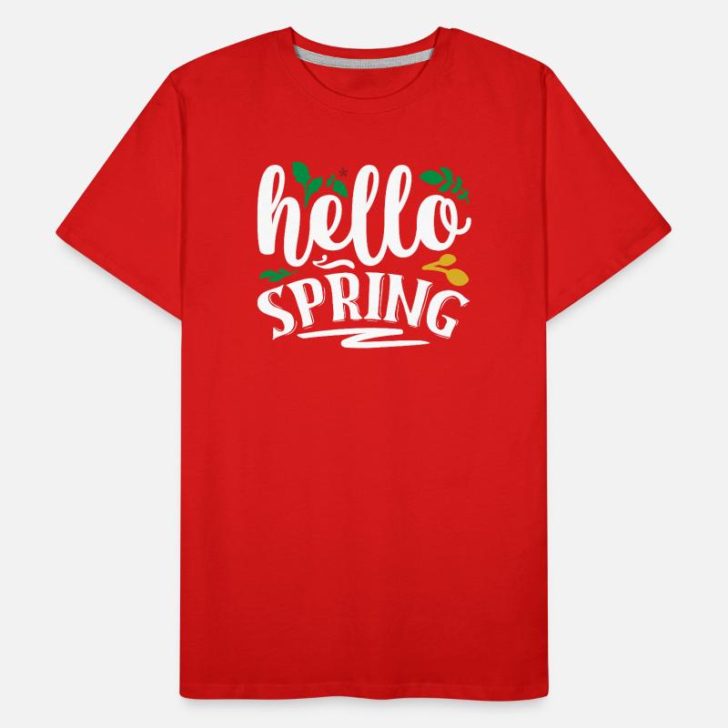 Hello Spring Men's Premium Organic T-Shirt