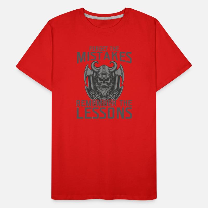Forget the Mistakes remember the Lessons Männer Premium Bio T-Shirt