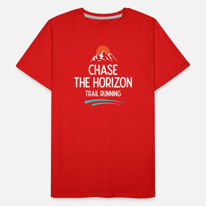 Course sur sentier - Chase The Horizon T-shirt bio Premium Homme