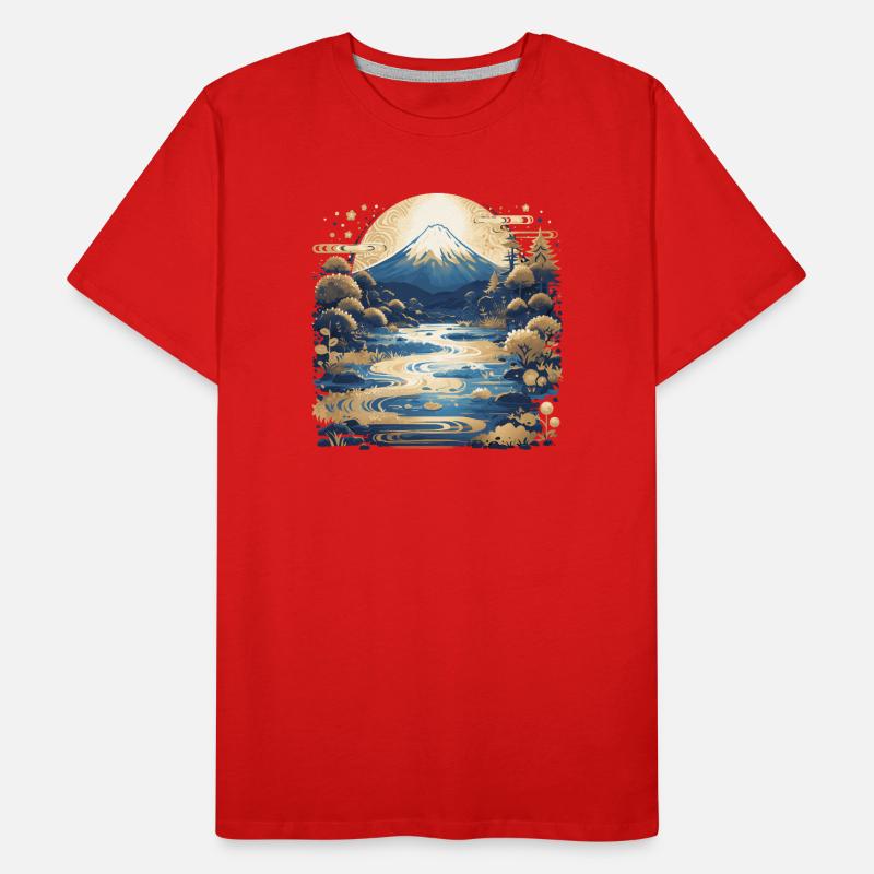 Mount Fuji Men's Premium Organic T-Shirt