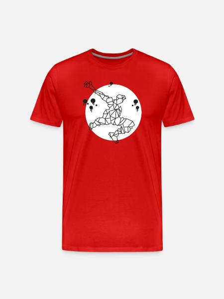 Sport - blanc - T-shirt bio Premium Homme - rouge