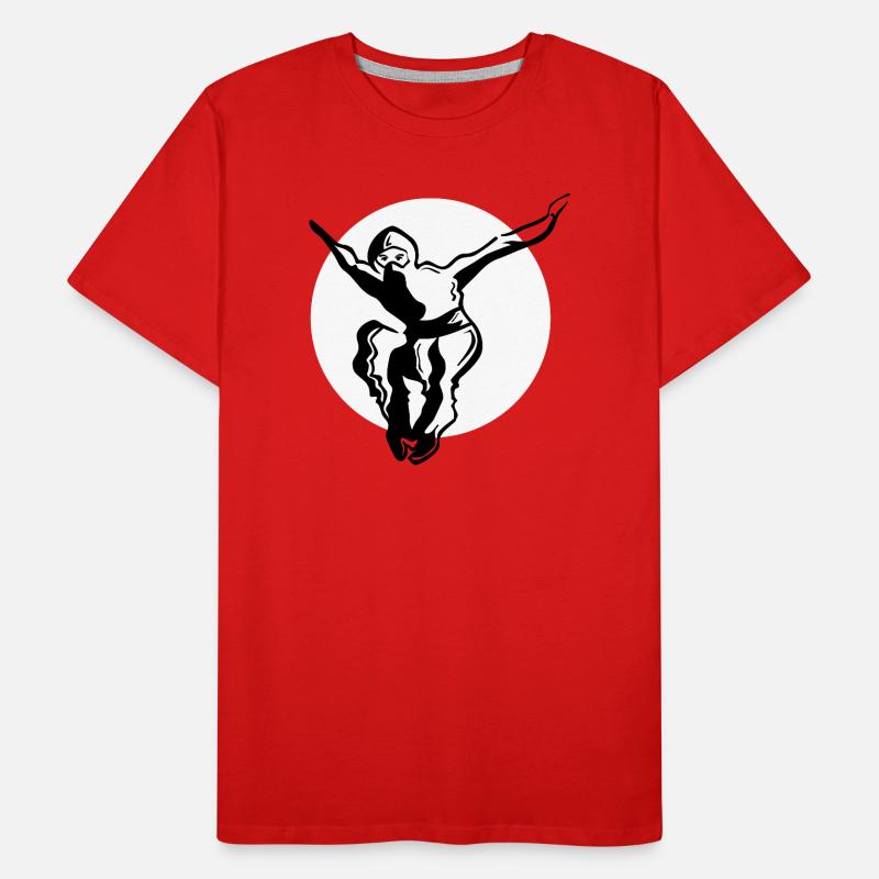Ninja - whiteblack Männer Premium Bio T-Shirt