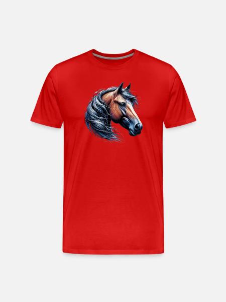 Cheval - T-shirt bio Premium Homme - rouge