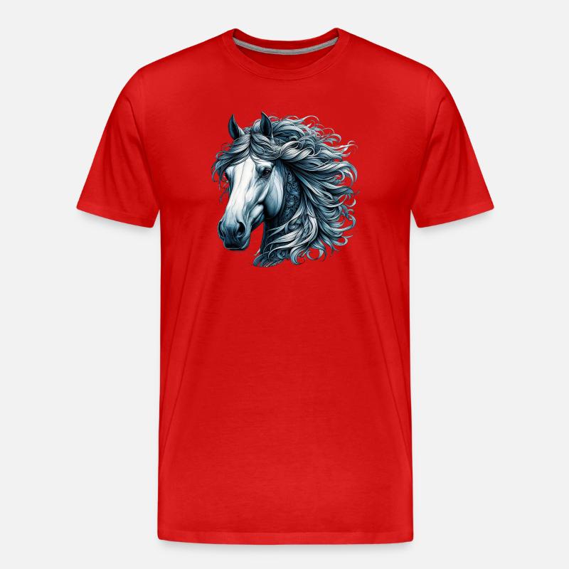 Cheval - T-shirt bio Premium Homme - rouge