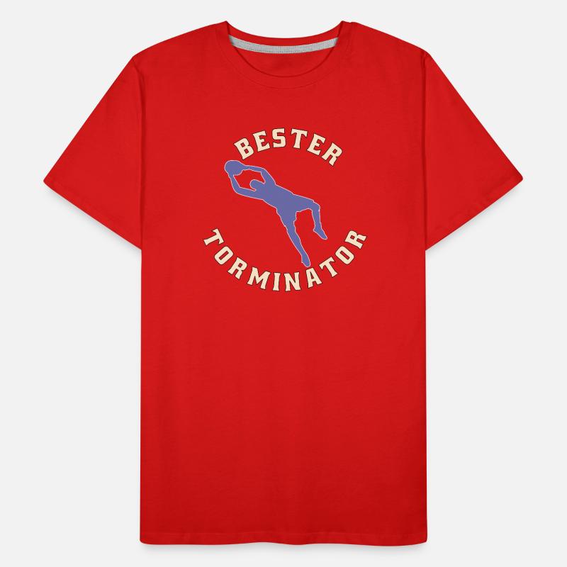 Bester Torminator Torwart Geschenk Geschenkidee Männer Premium Bio T-Shirt