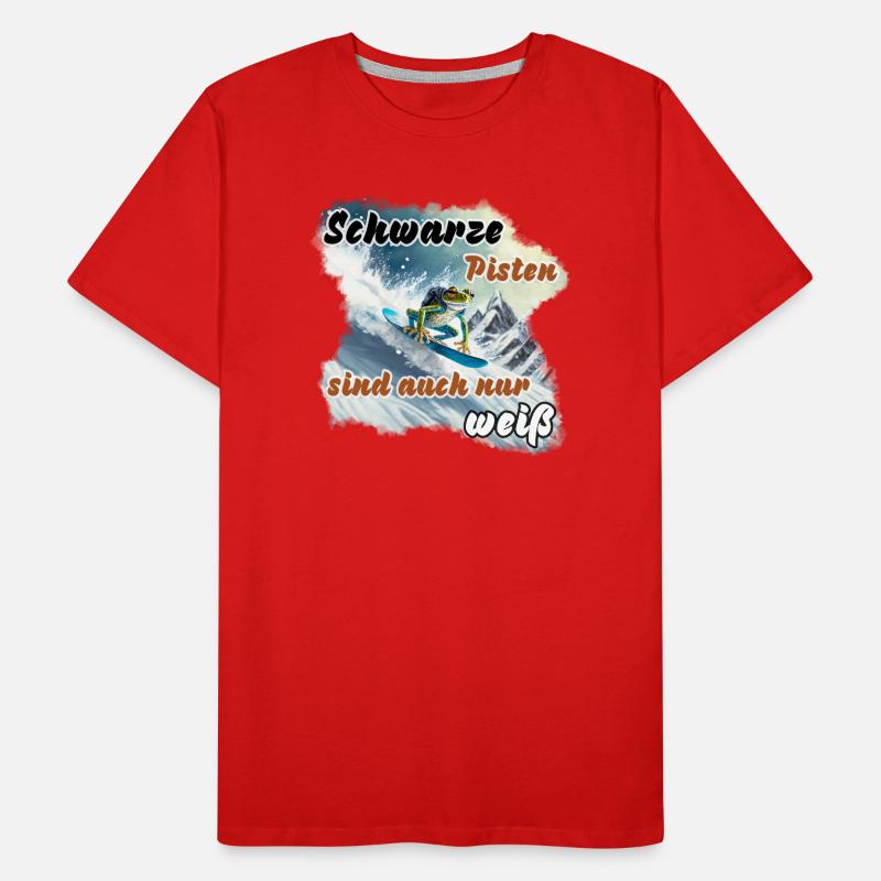 Les pistes noires sont aussi tout simplement blanches T-shirt bio Premium Homme