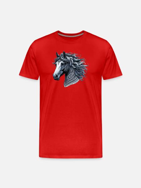 Cheval - T-shirt bio Premium Homme - rouge
