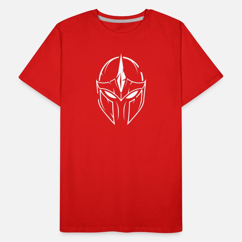 Krieger-Helm Männer Premium Bio T-Shirt
