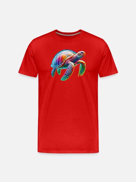 Turtle - Men's Premium Organic T-Shirt - red