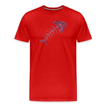 FISCH. APRILSCHERZ - Männer Premium Bio T-Shirt - Rot - Vorne - Damien (186cm)