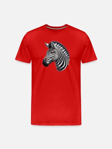 Zèbre - T-shirt bio Premium Homme - rouge