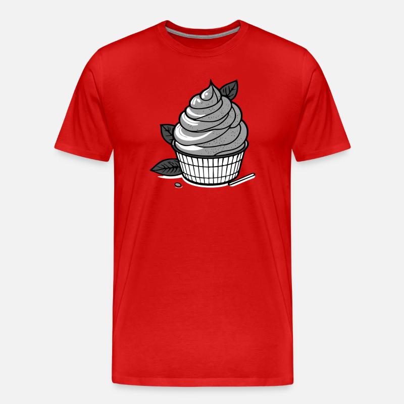 Matcha IceCream - Männer Premium Bio T-Shirt - Rot