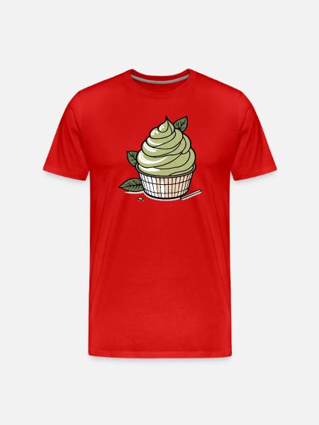 Matcha - Green Tea - Men's Premium Organic T-Shirt - red