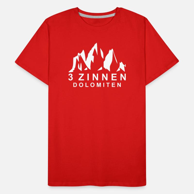 Dolomites des Trois Pics T-shirt bio Premium Homme